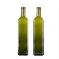 Food Grade 250ml 500ml 750ml 1000ml Square Dark Green Marasca Glass Bottle Olive Oil Bottle 500ml Antique Green Round Olive Oil Bottle